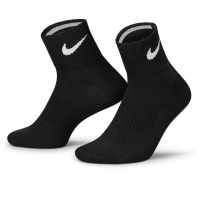 NIKE耐克袜子运动休闲舒适透气男女袜三双装SX4706-001 D