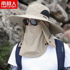 帽子男士钓鱼帽夏季渔夫帽户外登山太阳帽遮阳帽