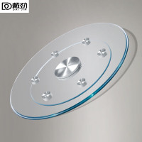 戴劲餐桌转盘钢化玻璃转盘酒店饭店食堂圆形底座辅助轮转盘直径168CM