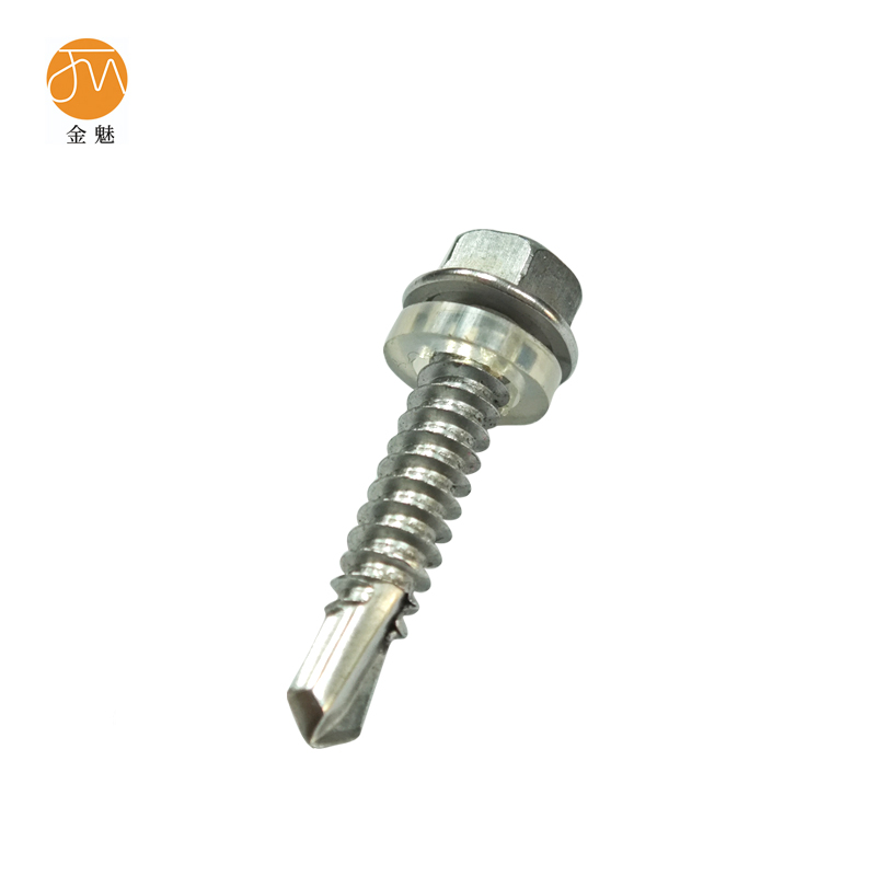 金魅 不锈钢外六角钻尾螺丝 M5.5*32 100个/包 包