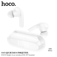 浩酷(HOCO)无线蓝牙耳机 双耳入耳式运动耳机 透明糖果耳机 晶彩蓝牙耳机 真无线耳机适用华为安卓