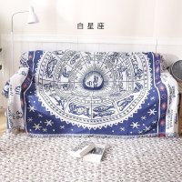 家柏饰(CORATED)沙发巾全盖布北欧沙发垫套毯冬季加厚弹力通用懒人沙发罩 白星座 180*260