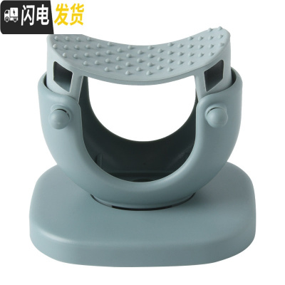 三维工匠拖把夹挂钩挂架扫把家用壁挂免打孔卫生间置物架强力收纳墙上 北欧绿2个装