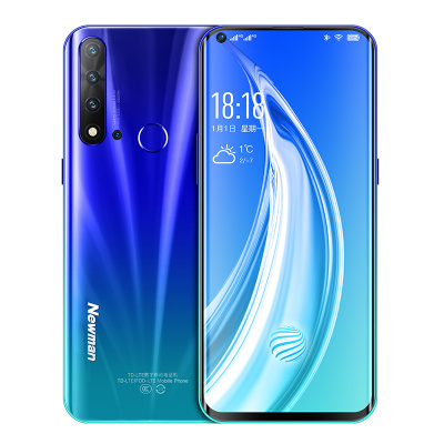 纽曼(Newsmy)G5i新款魅眼屏全面屏手机8+128翡翠蓝全网通4G智能手机学生价指纹人脸解锁