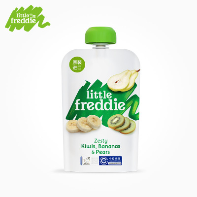LittleFreddie小皮香蕉猕猴桃梨苹果泥100g