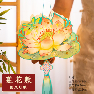 马年新年灯笼儿童手提手工DIY材料元宵鱼灯金鱼花灯拍照礼物3750