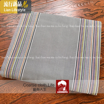 新款民族风柔软32支纱棉老粗布床单 枕套无拼接双人1.8 三维工匠