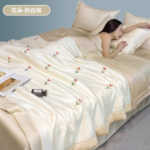 凉感冰丝夏凉被空调被可机洗水洗夏被夏季单人薄款学生被