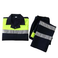 路安保高可视警示纯棉工作服夏季款套