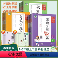 一下.阅读真题60篇 小学通用 [正版]53小学基础练2024新版小学语文句式训练大全一二三年级四年级五六年级上册通用版