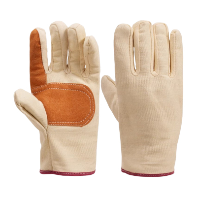 永满铁运 帆布手套 加皮 双