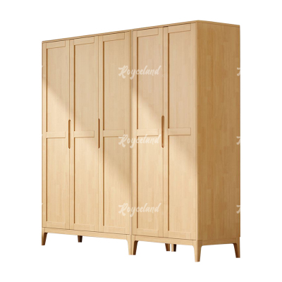 洛诗莲 (RoyceLand) 简约实木衣柜五门收纳柜