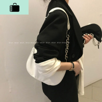 2020新款韩版复古百搭腋下包链条学生休闲斜跨包女包包纯色单肩包NEW LAKE女士单肩包