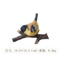 美式小鸟装饰创意壁挂立体墙上壁饰 客厅墙面装饰玄关口墙饰 三维工匠 全家福(全套5个不带钩)8.8折(手工彩绘