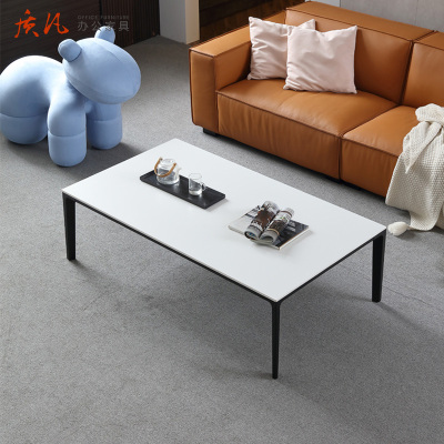 质凡长方形轻奢岩板茶几