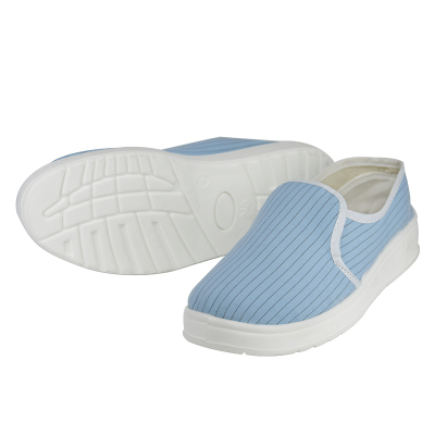 翰洋洁净(HANYANGCLEAN)防静电鞋 加厚软底无尘鞋透气劳保鞋洁净鞋工作鞋 蓝色PU底36码