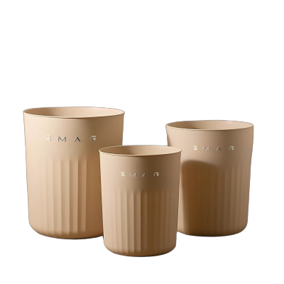 金魅 垃圾桶家用厨房客厅卫生间卧室商用厕所洗手间大号无盖复古收纳桶 个