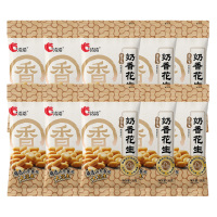 洽洽香花生入滋入味满口香脆小吃炒货休闲零食包奶香味130g*10袋