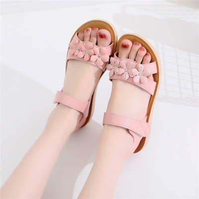 述雅女童凉鞋网红儿童2021夏季新款时尚仙女风平底休闲软底公主鞋