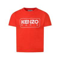 高田贤三(Kenzo)女孩运动短袖T恤棉质圆领直下摆百搭休闲套头衫