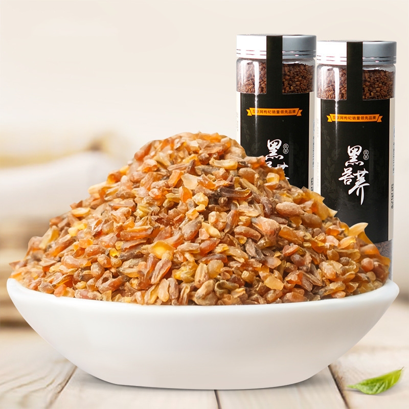 庄民 黑苦荞茶180g/罐 全胚芽大颗粒 精选花草茶叶泡水