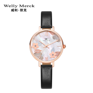welly merck威利默克女生手表时尚防水新款腕表女士正品石英学生女表WM015L