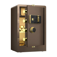 鑫星奈 XXN4060648 全钢实心保险柜办公防盗保险箱 高70cm咖色指纹款