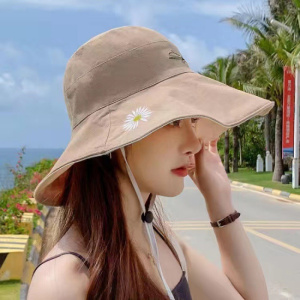 网红款渔夫帽女夏韩版潮百搭日系遮脸防紫外线帽子大沿防晒遮阳帽
