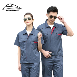 IRONROAD夏季工作服套装短袖工装E34 套