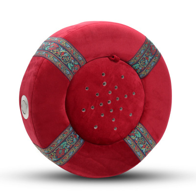 卜吻中医保健艾灸坐灸仪艾灸盒家用随身灸坐垫养生凳臀部盆全身理疗艾柱艾条熏蒸仪中国风红色+姜盘