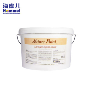 海摩儿(hammel)天然陶土艺术质感涂料 水性涂料 象牙白亚光 5L 德国原装进口 白色