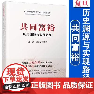 共同富裕:历史渊源与实现路径 周文,何雨晴著 教育*主题出版*点出版物,长江学者领衔权威理论解读 复旦大学出版社