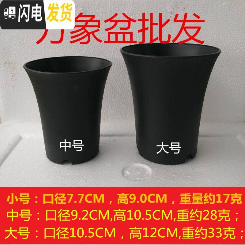三维工匠万象盆大棚多肉植物12卷玉露老桩花盆黑色磨砂高腰盆加厚塑料 万象盆圆小号20个 小花盆容器
