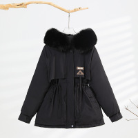 冬季新款棉衣外套时尚女装冬装中长款保暖棉服加厚加绒派克服