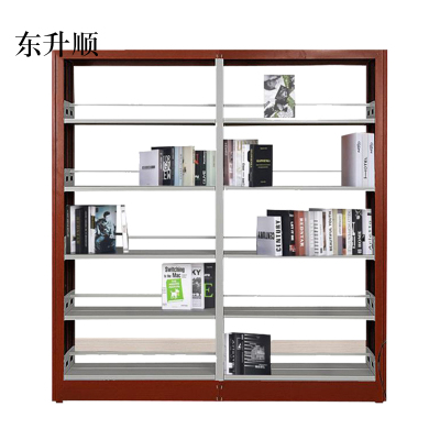 东升顺学校置物架钢制图书馆书架定制阅览室双面自由组合多功能货架档案架