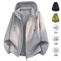 男装潮牌山系户外冲锋衣夹克连帽宽松男女情侣运动防风休闲外套男
