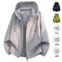 男装潮牌山系户外冲锋衣夹克连帽宽松男女情侣运动防风休闲外套男