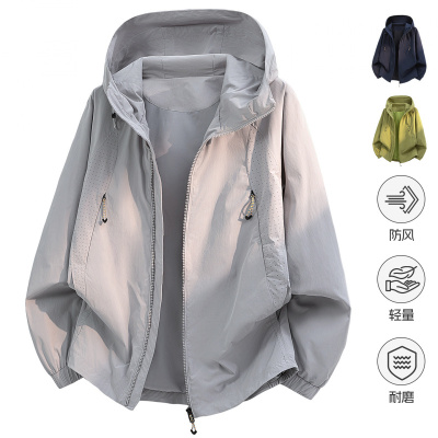 男装潮牌山系户外冲锋衣夹克连帽宽松男女情侣运动防风休闲外套男