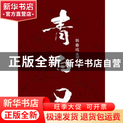 正版 青白口 韩春鸣著 北京十月文艺出版社 9787530212578 书籍