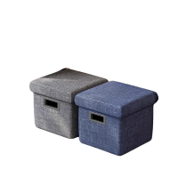 甘柔美 收纳凳家用收纳箱折叠手提收纳凳子55L 个