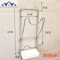 锅盖架 壁挂带接水盘免打孔菜砧案板收纳置物架子 不锈钢厨房收纳 三维工匠