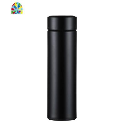 304不锈钢保温杯男双层真空商务水杯学生保温壶女士便携泡茶杯子 FENGHOU 黑色[500ML]