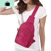 韩版女士胸包多袋休闲旅行小挎包轻便防水女包牛津尼龙胸前包简约NEW LAKE女斜挎包