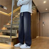 美式潮牌休闲裤男士2026春秋新款宽松垂感直筒裤抽绳阔腿裤子男款