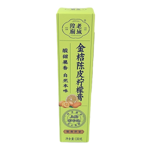 老城隍庙秋梨膏枇杷梨膏金桔陈皮柠檬膏盒装130g休闲冲饮零食品