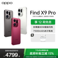 OPPO Find X9 Pro 16GB+512GB 绒砂钛 哈苏 2 亿超清长焦镜头 5G 拍照 AI智能旗舰手机 [孙颖莎同款]