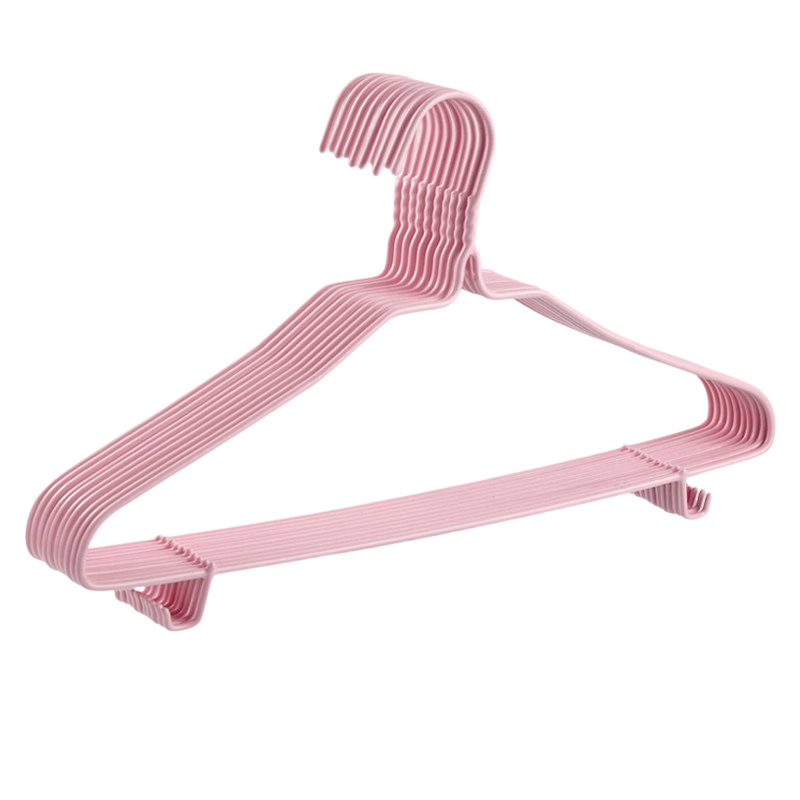 LONMATE 成人衣架加粗(带底钩)46cm-5个一组