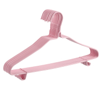 LONMATE 成人衣架加粗(带底钩)46cm-5个一组