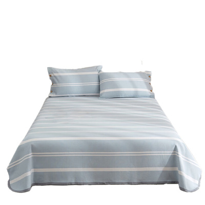 天琴床品四件套200*230cm柔软舒适中国手织布西川蓝TQ-S61