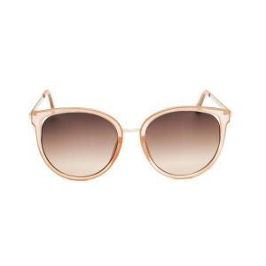 GUESS女款时尚太阳眼镜防紫外线轻便潮流配饰眼镜 Beige_57F_/_BROWN_Gradient_Len